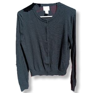 H&M Black Cardigan Sweater Size L